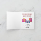 Aluminium kerstmis feestdagen kaart (Binnen)