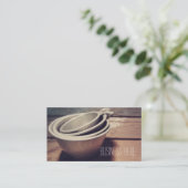  aluminium maatbekers Retro geïnspireerd Visitekaartje (Staand voorkant)