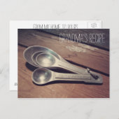  aluminium meetlepels Recept Kaart (Voorkant / Achterkant)