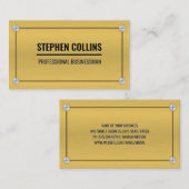 Aluminium Metaal en Schroeven Visitekaartje (Voorkant / Achterkant)