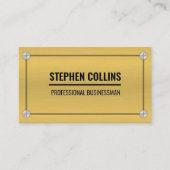 Aluminium Metaal en Schroeven Visitekaartje (Voorkant)