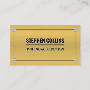 Aluminium Metaal en Schroeven Visitekaartje