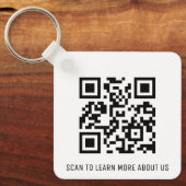 Aluminium QR Code Sleutelhanger voor Business Logo (Voorkant)