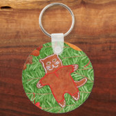 Aluminium Sleutelhanger met kerstbomen van kat (Voorkant)