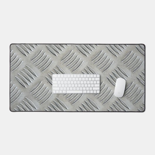 Aluminium textuur Diamant Patroon Bureaumat (Keyboard & Muis)