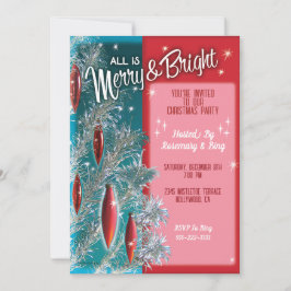 Aluminium Tree Kerstfeest uitnodigingen