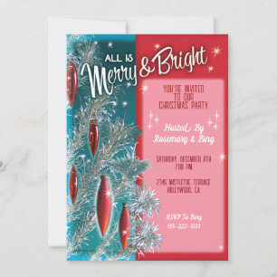 Aluminium Tree Kerstfeest uitnodigingen