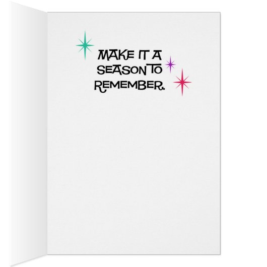 Aluminium Tree Retro Kerst Kaarten (Binnen (Rechts))