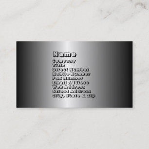 Aluminium Visitekaartje