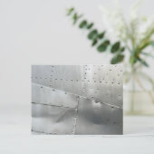 Aluminium Vliegtuig Briefkaart (Staand voorkant)