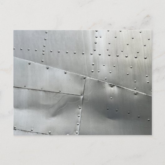 Aluminium Vliegtuig Briefkaart (Voorkant)