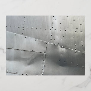 Aluminium Vliegtuig Folie Feestdagen Briefkaart