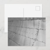 Aluminium Vliegtuig Huid Abstract Briefkaart (Voorkant / Achterkant)