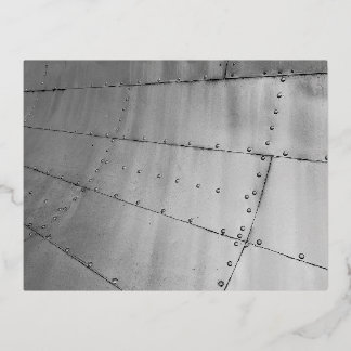 Aluminium Vliegtuig Huid Abstract Folie Feestdagen Briefkaart