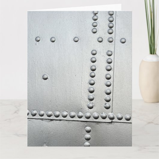 Aluminium Vliegtuig Huid Abstract Kaart (Voorkant)