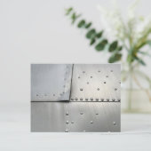 aluminium Vliegtuig Huid Briefkaart (Staand voorkant)