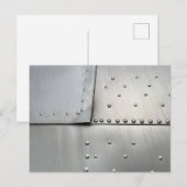 aluminium Vliegtuig Huid Briefkaart (Voorkant / Achterkant)