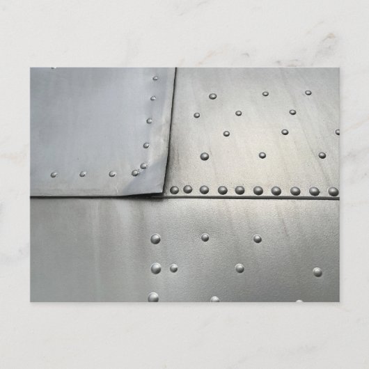 aluminium Vliegtuig Huid Briefkaart (Voorkant)