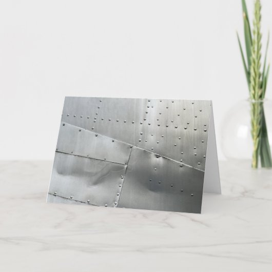 Aluminium Vliegtuig Kaart (Voorkant)