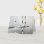 Aluminium Vliegtuig Vintage Kaart (Gele Bloem)