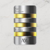 Aluminium zilver kan gele vloeistoffen in 3D lette Visitekaartje (Voorkant)