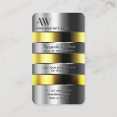 Aluminium zilver kan gele vloeistoffen in 3D lette Visitekaartje (Achterkant)