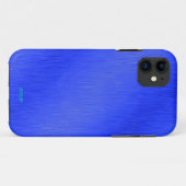 Aluminiumblauw Case-Mate iPhone Case (Achterkant (horizontaal))