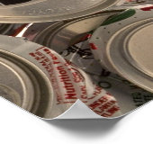 Aluminiumblikken, gerecycleerd poster (Hoek)