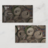 Aluminiumblikken, gerecycleerd visitekaartje (Voorkant / Achterkant)