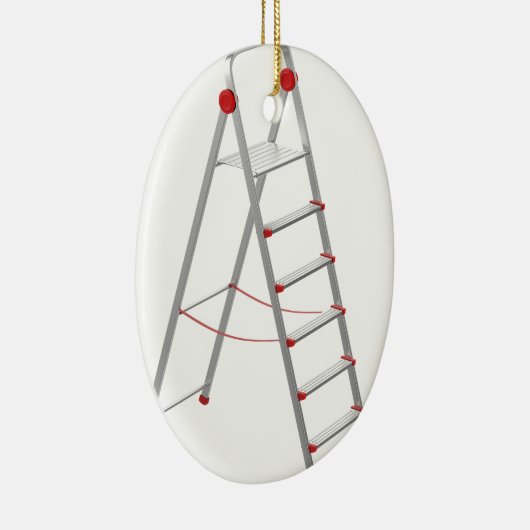 Aluminiumstapladder Keramisch Ornament (Rechts)