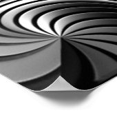 aluminiumstrepen abstract poster (Hoek)