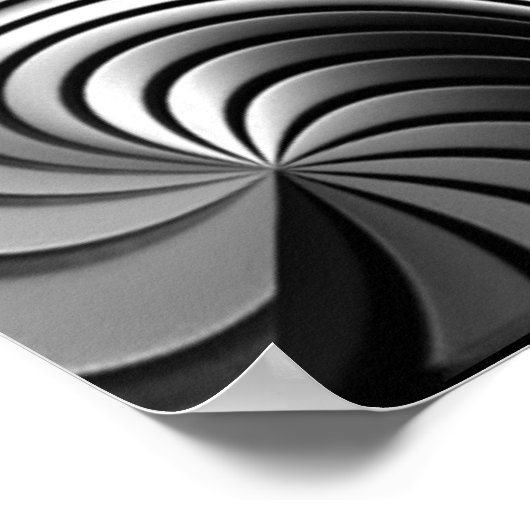 aluminiumstrepen abstract poster (Hoek)