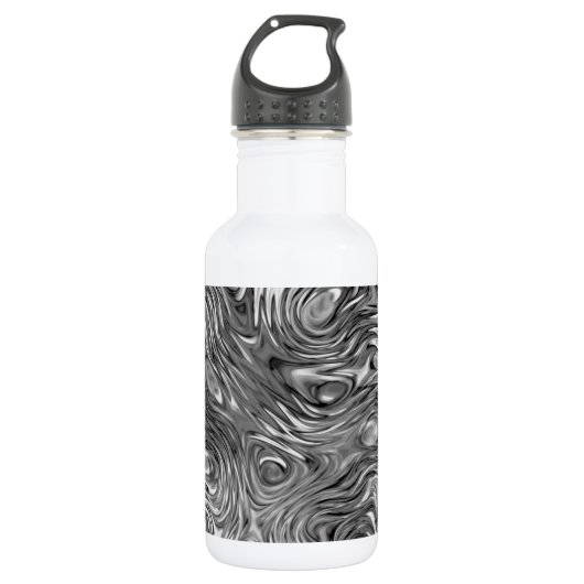 aluminiumwit, gemolten afdrukbaar waterfles  (Voorkant)