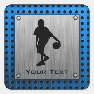 ALuminum-poets Basketball Player Vierkante Sticker