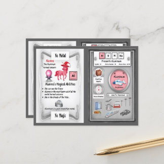 Alumna - Aluminium Horn Unicorn Game Kaart