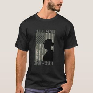 Alumni DD 214 Amerikaanse Vrouw Veteranen Dag T Sh T-shirt