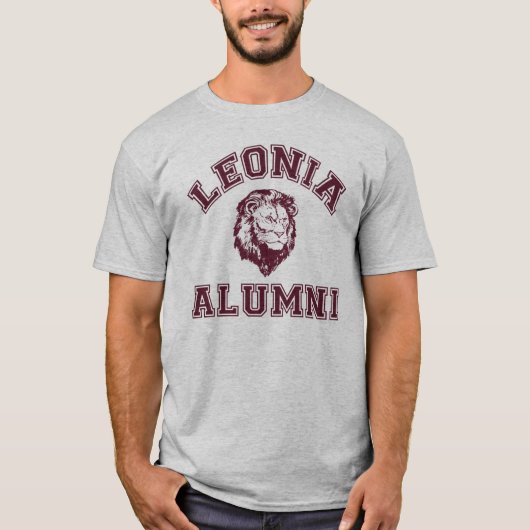 Alumni Gear van de middelbare school van Leonia. T-shirt (Voorkant)