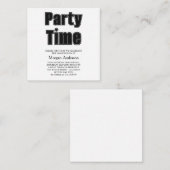 Alumni Lettertype Zwart Wit Afstudeerfeest Kaart (Voorkant / Achterkant)
