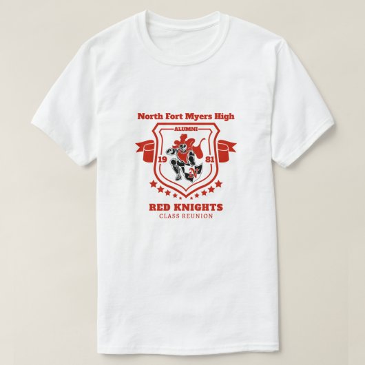 Alumni-reünie van NFMHS T-shirt (Design voorkant)