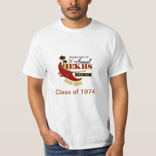 Alumni Reunion 2013, klasse 1974 T-shirt (Voorkant)