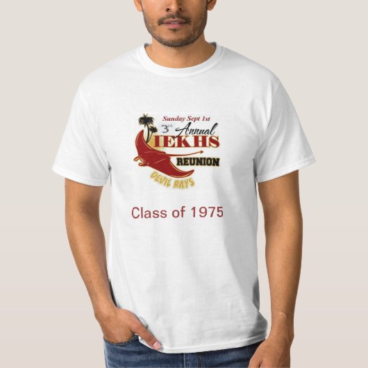 Alumni Reunion 2013, klasse 1975 T-shirt (Voorkant)