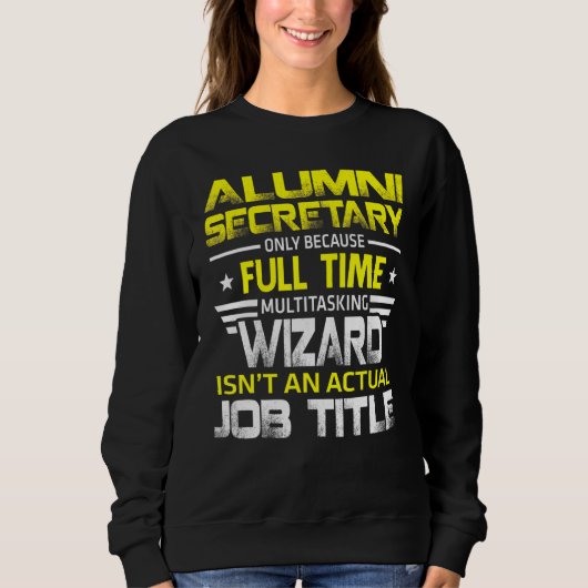 Alumni Secretary Wizard installeert een daadwerkel Trui (Voorkant)