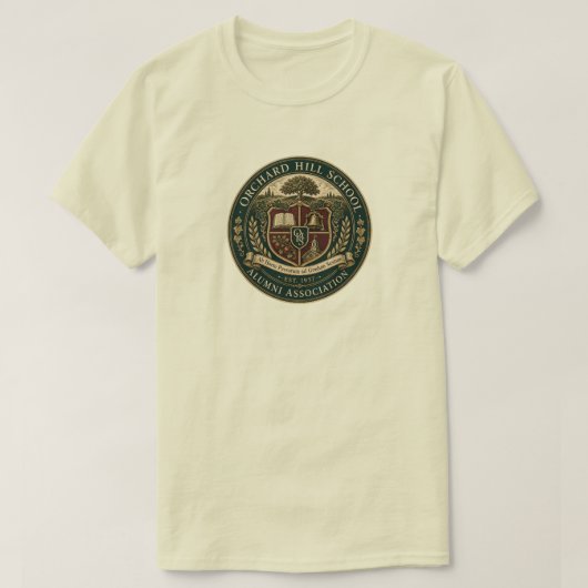Alumni Vereniging van Orchard Hill School T-shirt (Design voorkant)