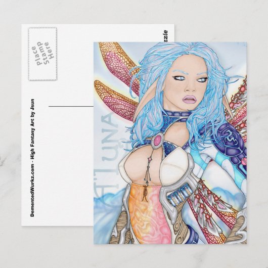 A'Luna "Fae Maiden" Postcard Briefkaart (Voorkant / Achterkant)