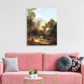 Alvan Fisher Pastoral Landschap Canvas Afdruk (Insitu (Woonkamer))