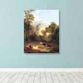 Alvan Fisher Pastoral Landschap Canvas Afdruk (Insitu (Houten vloer))