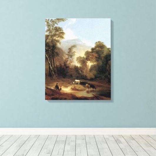 Alvan Fisher Pastoral Landschap Canvas Afdruk (Insitu (Houten vloer))