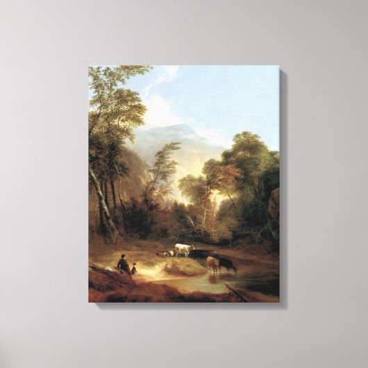 Alvan Fisher Pastoral Landschap Canvas Afdruk (Voorkant)