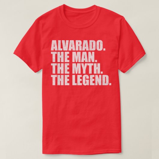 AlvaradoAlvarado Achternaam Alvarado T-shirt (Design voorkant)
