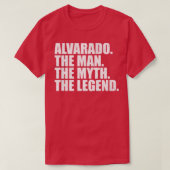 AlvaradoAlvarado Achternaam Alvarado T-shirt (Design voorkant)